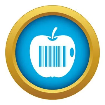 Code to represent product identification icon blue vector isolated Stock-Illustration