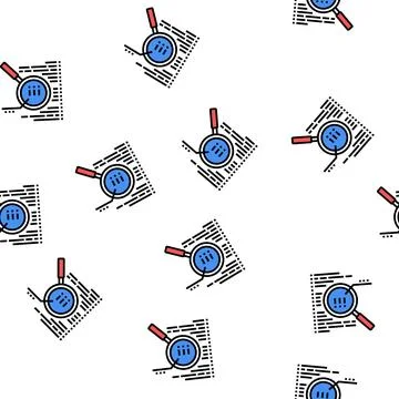Code research vector seamless pattern Illustrazione stock
