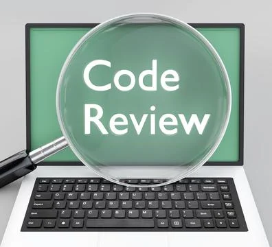 Code Review concept Illustrazione stock