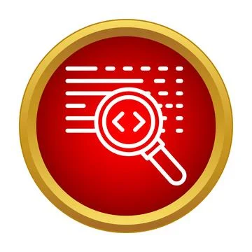 Code review search finding software programming errors Illustrazione stock