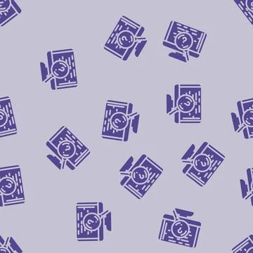 Code review software glyph vector seamless pattern Stock Illustration