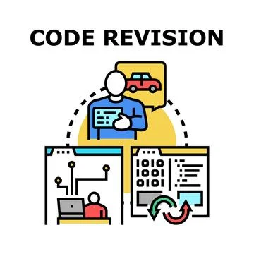Code revision process optimizing software development lifecycle イラスト素材