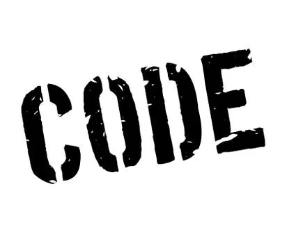 Code rubber stamp Stock Illustration