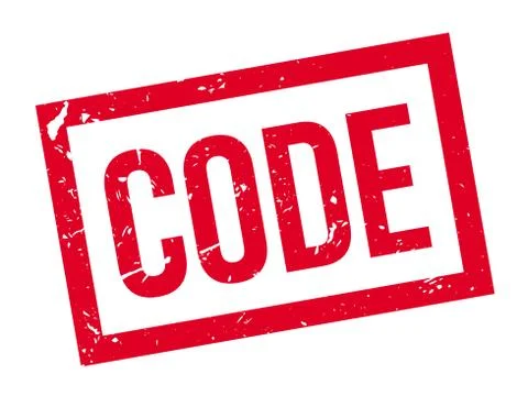 Code rubber stamp Stock Illustration
