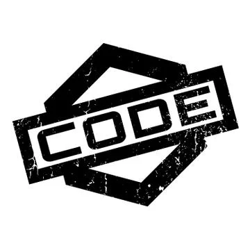 Code rubber stamp Stock Illustration