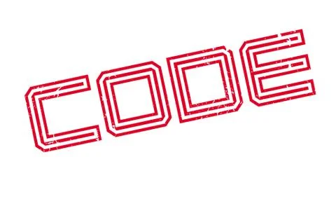 Code rubber stamp イラスト素材