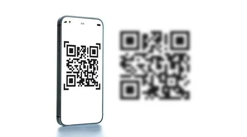 Code scan icon. Digital mobile smart phone with qr code scanner on smartphone Stock Photos