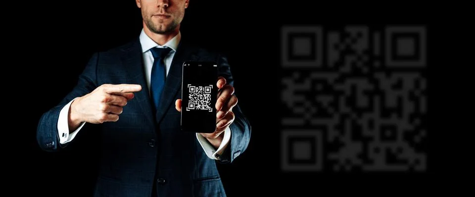 Code scan icon. Digital mobile smart phone with qr code scanner on smartphone Stock Photos