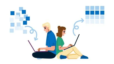 Code schema markup vector Illustration