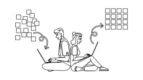 Code schema markup vector 스톡 일러스트