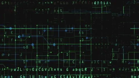 Code on the screen glitch effect Stock Footage 218632006