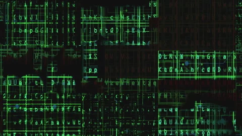 Code on the screen glitch effect Stock Footage 218632256