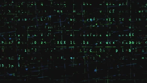 Code on the screen glitch effect Stock Footage 219116763