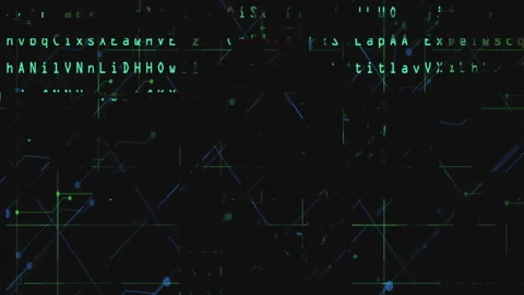 Code on the screen glitch effect Stock Footage 219512553