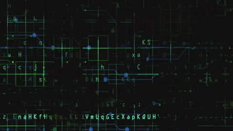 Code on the screen glitch effect Stock Footage 222620286