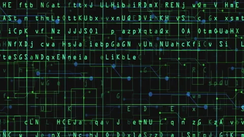 Code on the screen glitch effect Stock Footage 223760955