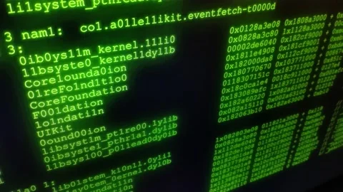 Code script technology on the monitor's computer. code program software. Stock Footage 218607212