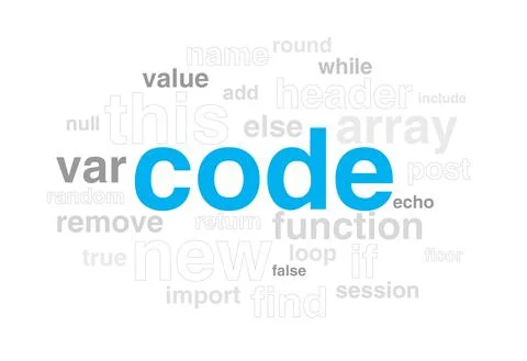 Code scrpipt phrases programming vector illustration concept Stock Illustration