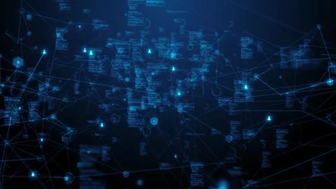 Code for Seamless Connectivity Bridging Big Data Cloud Computing and IoT Network 스톡 동영상 245320982