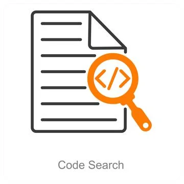 Code Search Stock Illustration