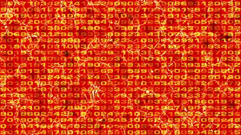 Code selection against the background of red blood plasma Stock Footage 144707973