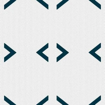 Code sign icon. Programmer symbol. Seamless abstract background with geometri Stock Illustration