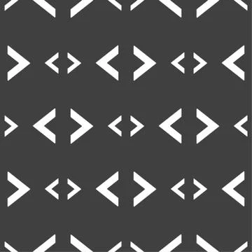 Code sign icon. Programmer symbol. Seamless pattern on a gray background. Vec Stock Illustration