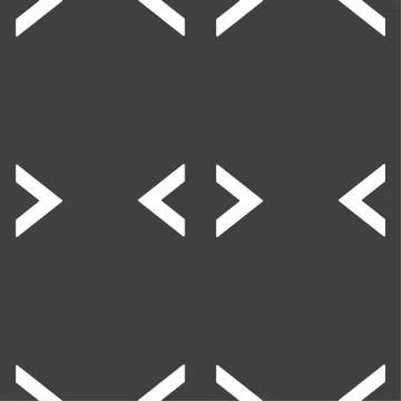 Code sign icon. Programmer symbol. Seamless pattern on a gray background. Vec Stock Illustration