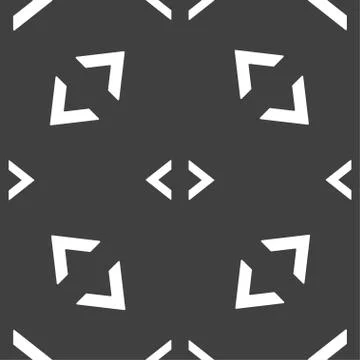 Code sign icon. Programmer symbol. Seamless pattern on a gray background. Stockillustratie
