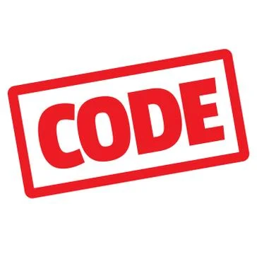 CODE stamp on white background Illustrazione stock