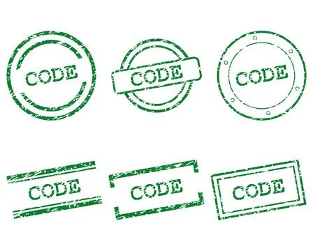 Code Stempel - Code stamps Code Stempel - Code stamps Copyright: xZoonar.c... Stock Photos
