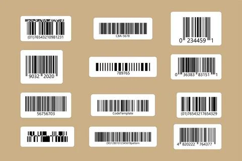 Code stickers on isolated background. Code sample イラスト素材