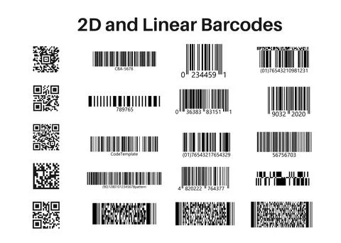 Code stickers on isolated background. Code sample 库存插图