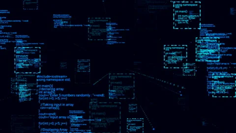 Code Stream Stock Footage 138229129