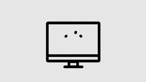 Code symbol on computer monitor screen on transparent background, programming Stock Footage 345402722