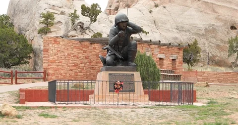 Code Talker, Window Rock Stock Footage 107354354