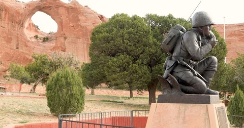 Code Talker, Window Rock Stock Footage 107355021