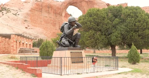 Code Talker, Window Rock Stock Footage 107355055