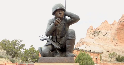 Code Talker, Window Rock Stock Footage 107355179