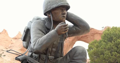 Code Talker, Window Rock Stock Footage 107355558