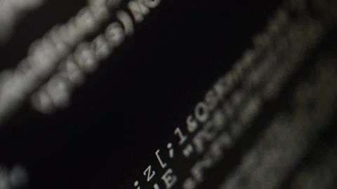 Code technology on the monitor of the pc. code developer programming software Stock Footage 204840662