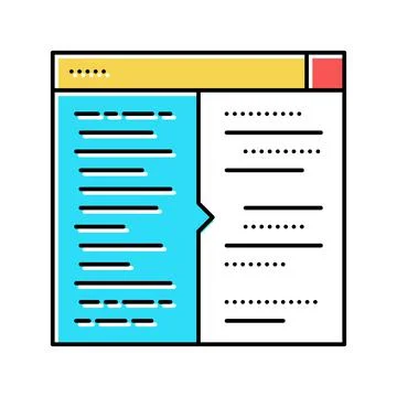 Code testing color icon vector illustration Stock Illustration
