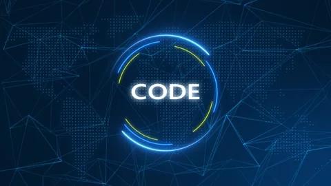 Code Text Effect Technology Background Stock Footage 262598844