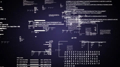 Code Text flying. Stock Footage 66745588