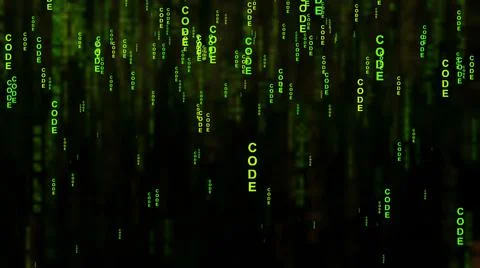 Code text on the screen concept Illustrazione stock