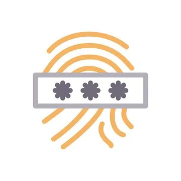 Code thin line colour icon Stock Illustration