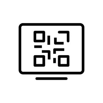 Code thin line icon Illustrazione stock