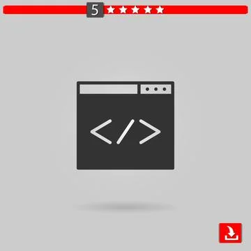 Code vector icon Stock-Illustration