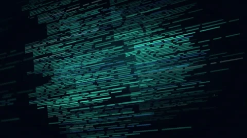 Code Wall Drift Animation Abstract Data Stream Visualization Digital Code Flow Vídeo Stock 344778272