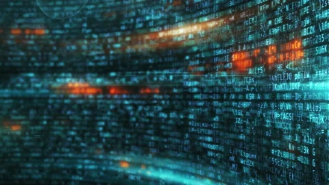 Code wall movement in 3D 스톡 동영상 229942671